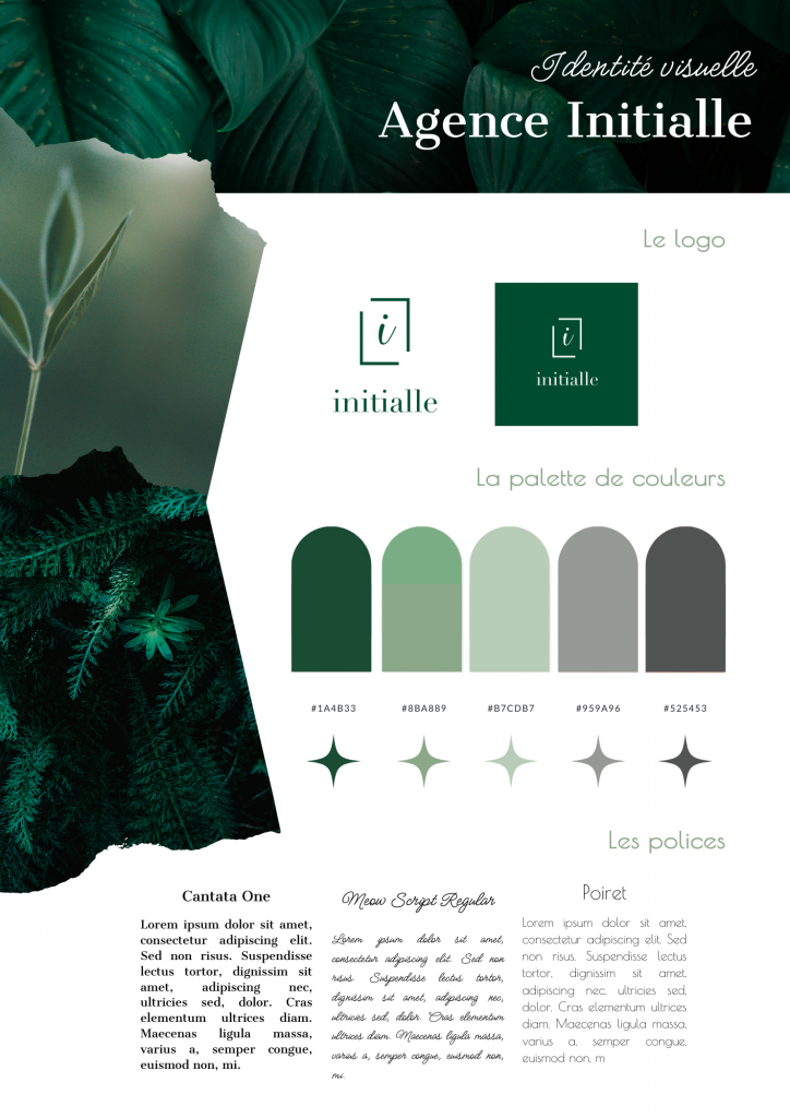 Identité visuelle : Agence Initialle
