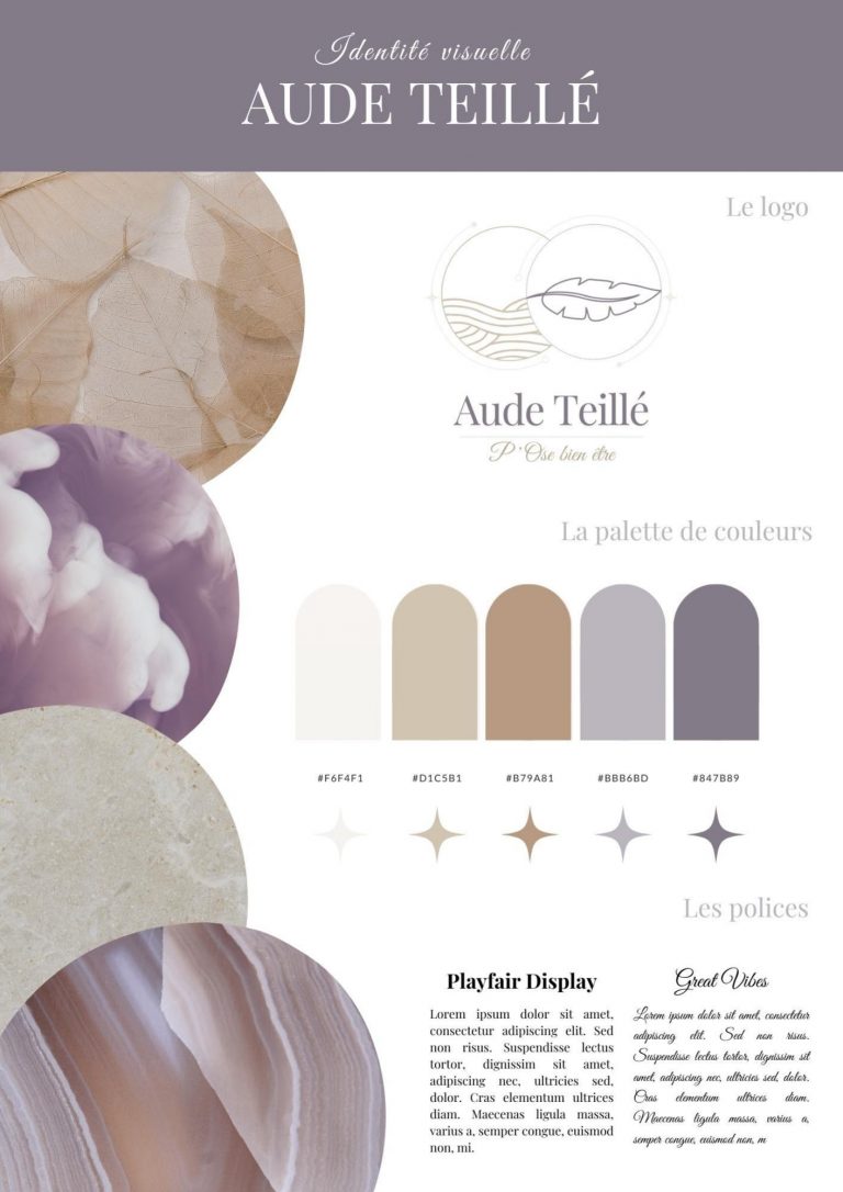 Identité visuelle Aude Teillé